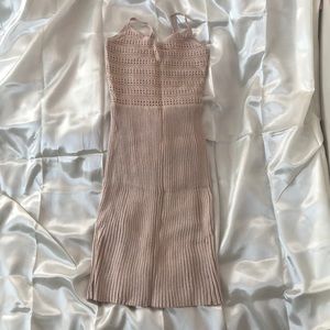 Bebe Blush fitted knit Dress